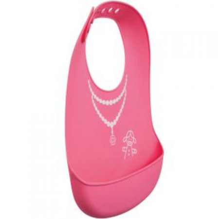Babador De Silicone Com Pega Migalhas - Menina Buba Baby