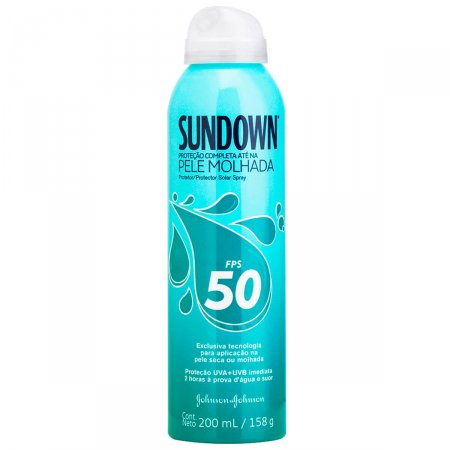 Protetor Solar Corporal Sundown Pele Molhada Spray FPS 50 com 200ml