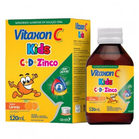 Vitaxon C Kids Solução Airela Oral Sabor Laranja 120ml