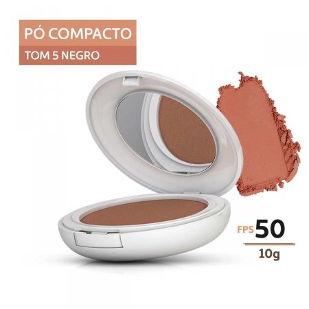 Protetor Solar Pó Compacto Episol Color Pele Negra FPS50 com 10g