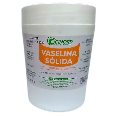 Vaselina Sólida Cinord - 500G