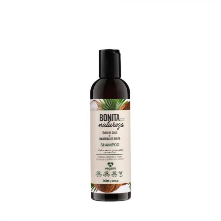 Shampoo bonita por natureza coco e karite 240ml