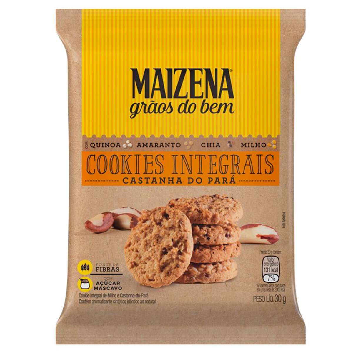 Mini Cookie Integral de Castanha-do-pará Grãos do Bem