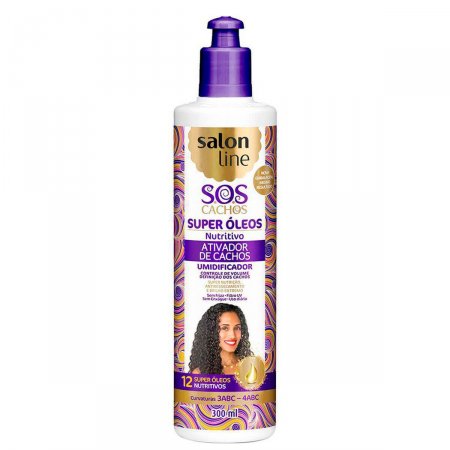 Ativador de Cachos Salon Line S.O.S Super Óleos Nutritivo com 300ml