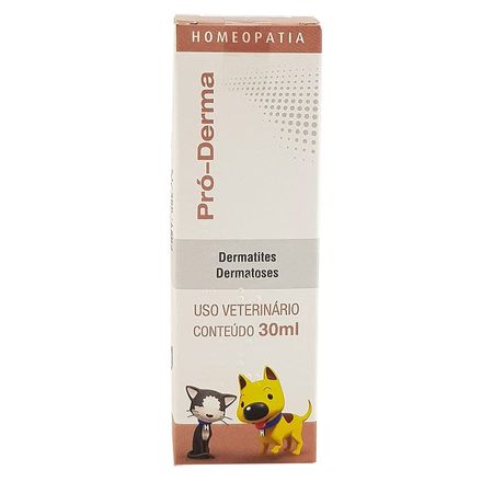 Pró-Derma 30ml Homeopet Real H Homeopatico Dermatológico Cães e Gatos