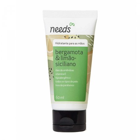 Hidratante para Mãos Needs Bergamota e Limão Siciliano com 60ml