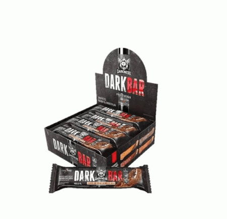 Whey Bar Darkness Flocos com Chocolate 8 Unidades Integralmedica