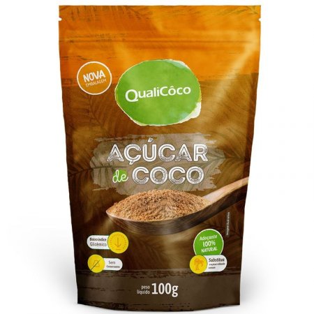 Açúcar de coco 100g natural QualiCôco