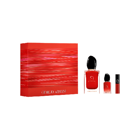 Giorgio Armani Kit Sì Passione Eau De Parfum 50ml + Eau De Parfum 7ml + Batom