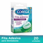 Fita Adesiva para Fixação de Dentadura Corega com 20 unidades