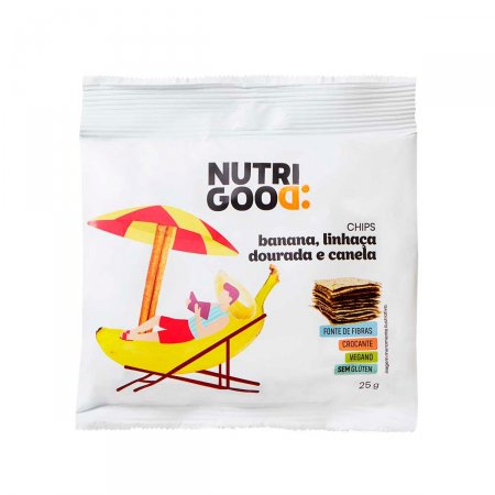 Chips Assados Nutrigood Banana com Linhaça Dourada e Canela com 25g