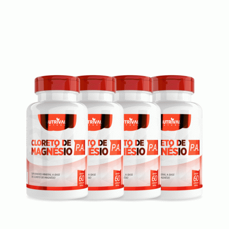 Cloreto De Magnesio Pa 60 Capsulas 500 Mg 4 Unidades - Linduras
