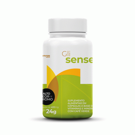 Gli Sense (60 cpas) - Suplemento de picolinato de cromo com vitaminas e minerais