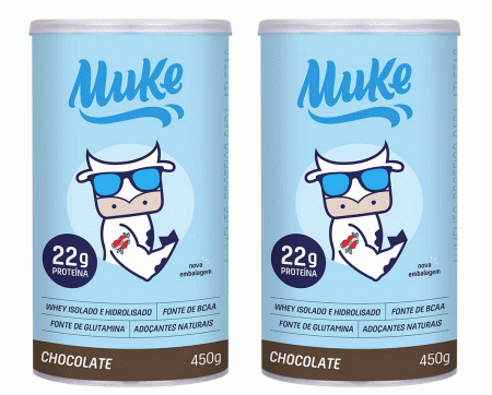 Kit com 2 Potes Chocolate Muke 450g +Mu