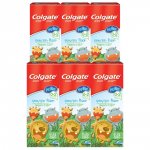 Kit Creme Dental Colgate My First Sem Flúor 50g com 6 unidades