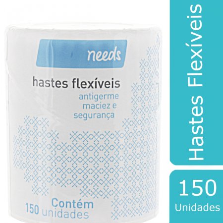 Hastes Flexíveis Needs Pote com 150 unidades
