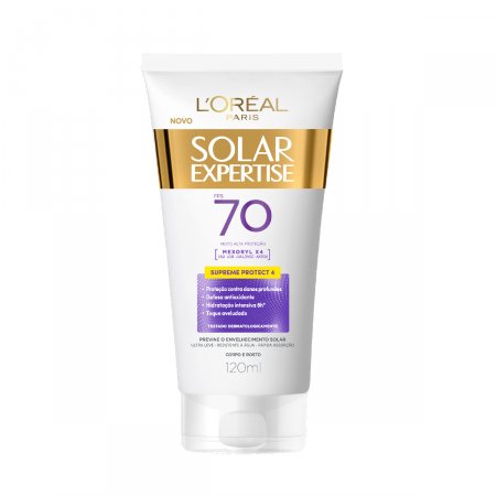 Protetor Solar L Oréal Expertise Supreme Protect 4 FPS70 com 120ml