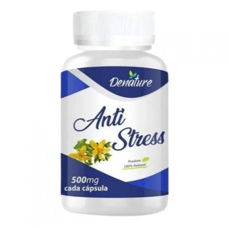 Anti Stress 500mg Denature 60 Caps Pote Saude Novo Energia