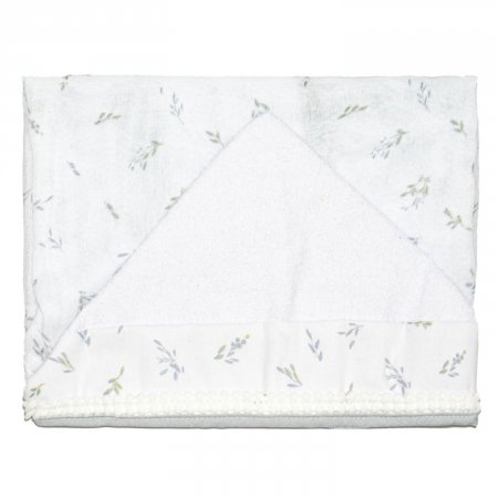 Toalha de Fralda Supreme Estampada com Capuz Folhas - Baby Joy Trends