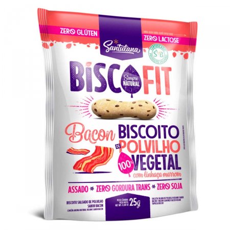 Biscoito de Polvilho BiscoFit Sabor Bacon com 25g