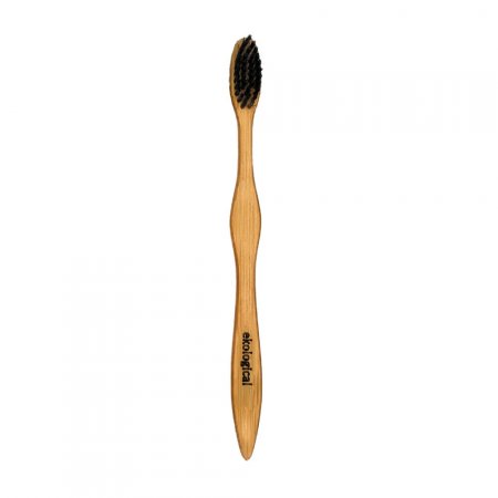 Escova de Dente de Bambu Infantil Individual - Preto