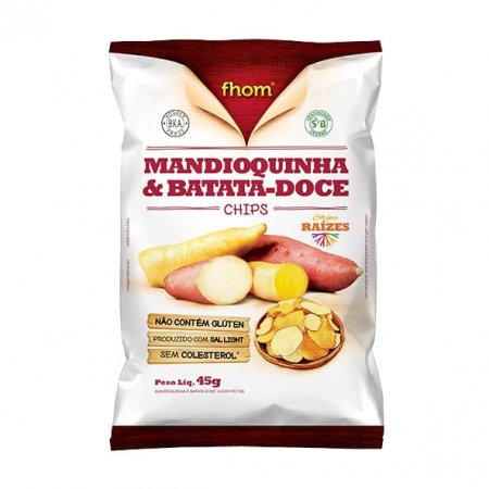Chips de Batata Doce e Mandioquinha Fhom 45g