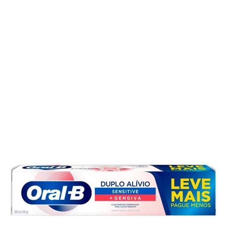 Creme Dental Oral B Duplo Alívio Sensitive 140g
