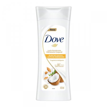 Loção Hidratante Corporal Dove Floral Óleo de Coco e Leite de Amêndoas com 400ml