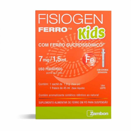 Suplemento Fisiogen Ferro Kids Solução com 45ml