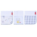 Toalha Boquinha Bordada Animais Cinza Fisher-Price