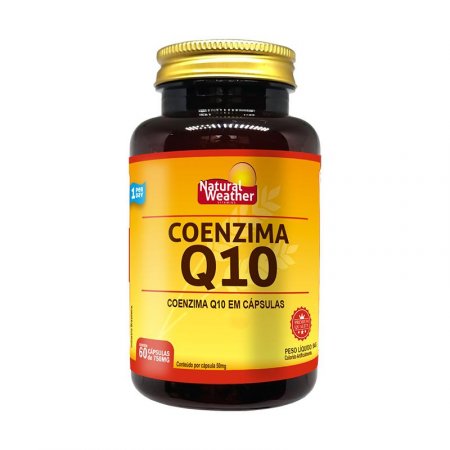 COENZIMA Q10 50mg vitamina Natural Weather 60 cápsulas
