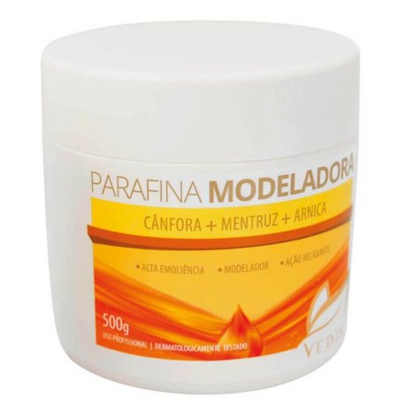 Parafina Modeladora Canfora E Mentruz 500g Vedis
