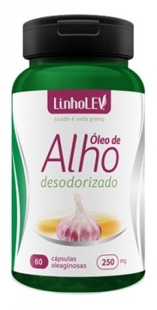 Óleo De Alho Puro Desodorizado 250mg 60 Cáps - Linho Lev - A