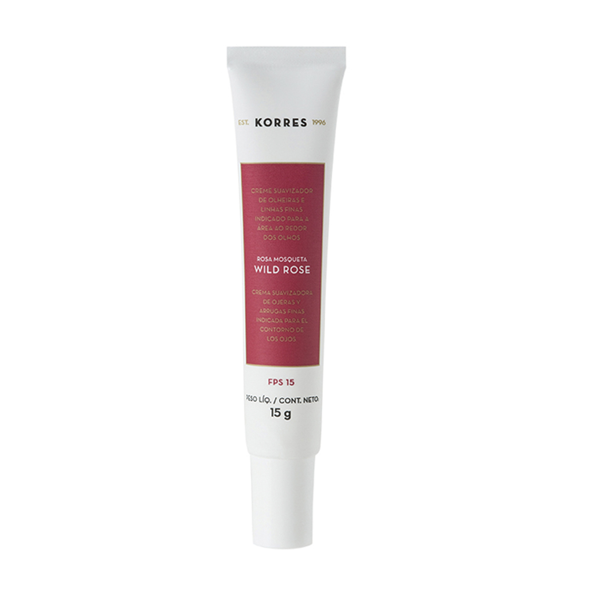 Creme Suavizador de Olheiras e Linhas Finas Wild Rose FPS 15