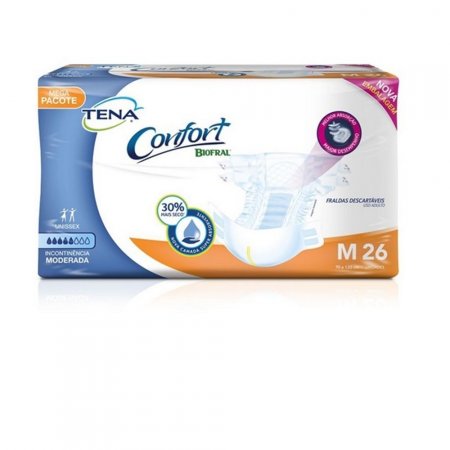 Fralda Geriátrica Tena Confort M C/ 26 UNI