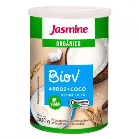 Bebida de Coco Orgânica em Pó BioV Jasmine 300g