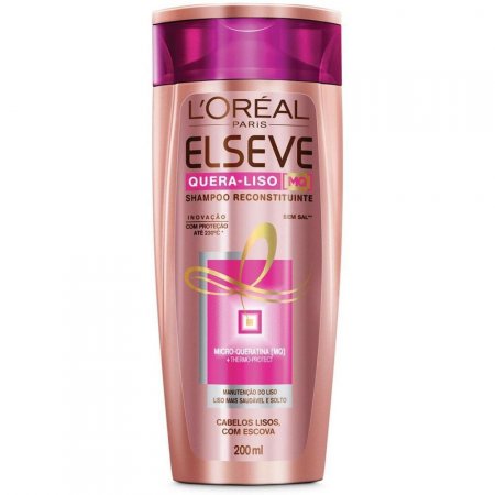Shampoo Elseve Quera-Liso Liso L'Oréal Paris 200ml