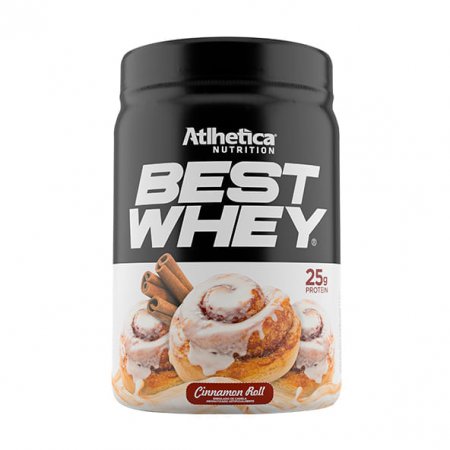 Suplemento Alimentar Best Whey Cinnamon Roll Atlhetica Nutrition com 450g
