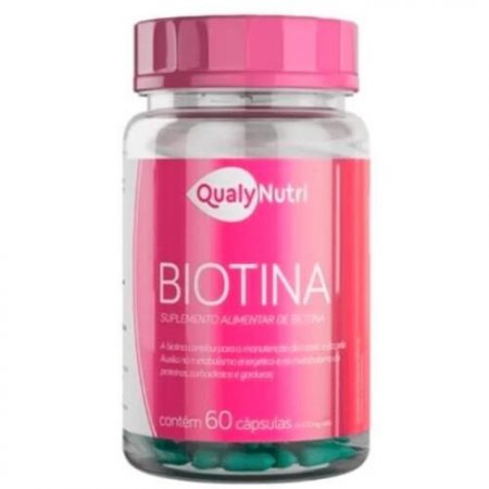 Biotina Qualy Nutri 400g 60 Cápsulas - QUALYNUTRI