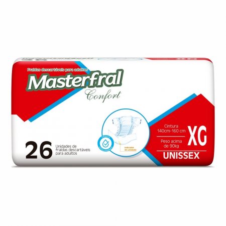 Fralda Masterfral Econômica  Xg 26 Un.