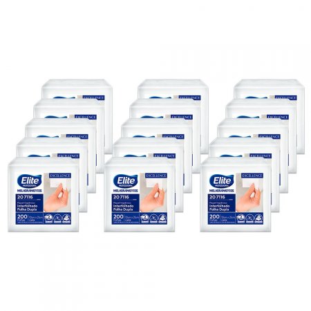 Papel Higiênico Interfolhado Elite Excellence C/ 3000 Flohas