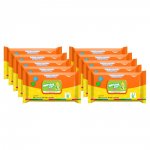 Kit 10 Pacotes Lenço Umidecido Natural Baby Wipes 50 Un.