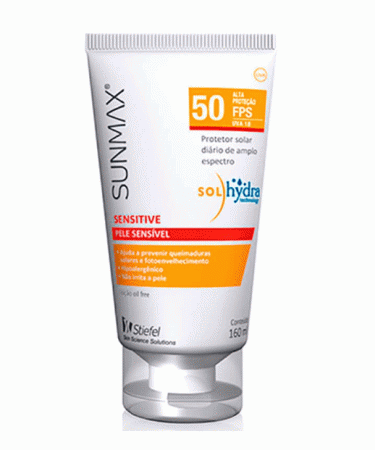 Protetor Solar Stiefel Sunmax Sensitive Pele Sensivel FPS 50 160ml
