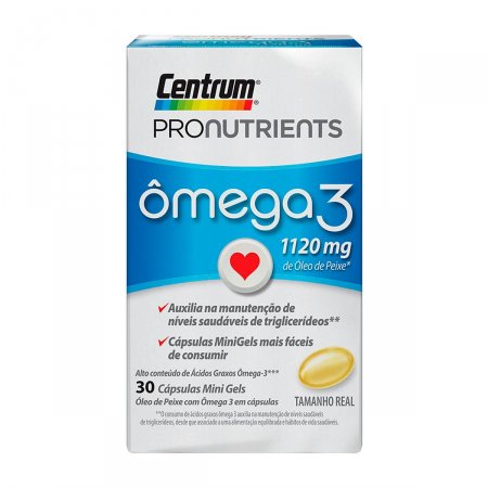 Ômega 3 Centrum ProNutrients com 30 cápsulas