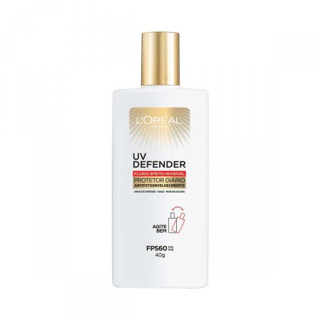 Protetor Solar Facial L'Oréal Fluido UV Defender FPS60 com 40g