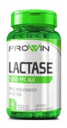 Lactase 9.000 Fcc Alu Capsulas Com 60 Prowin