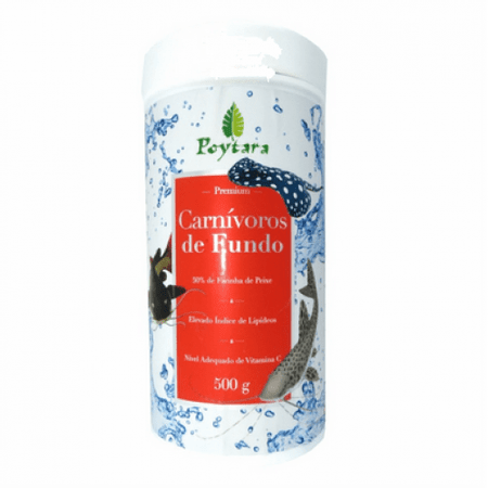 Racao Poytara Carnivoros de Fundo 500G
