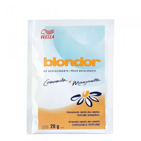 Pó Descolorante Blondor Camomila e Manzanilla Sachê com 20g