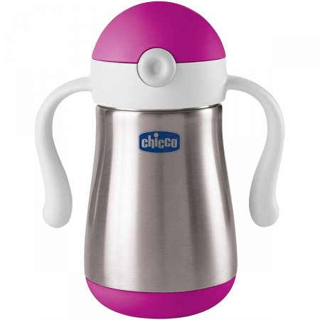 Copo Térmico em Inox Power Cup 237ml Rosa (18m+) - Chicco