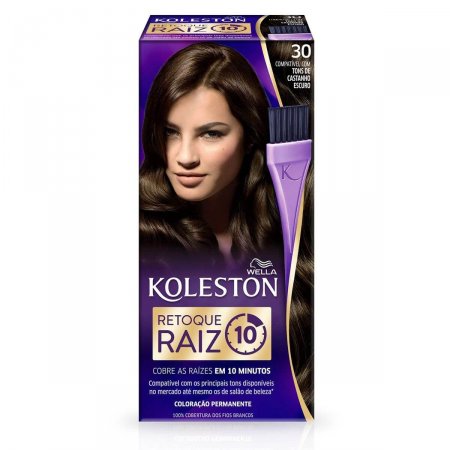 Retoque para Raiz Koleston Castanho Escuro Nº30